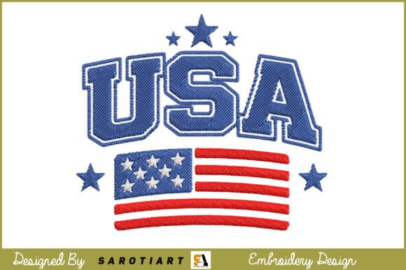 A Practical Review of the USA Flag & Hands Embroidery Design