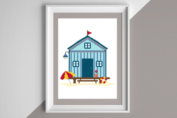 Beach Hut Cross Stitch: A Perfect Summer Embroidery