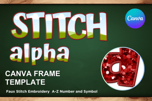 Faux Embroidery Canva Frame Letters_1: A Detailed Review