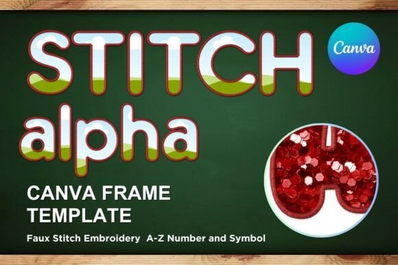 Faux Embroidery Canva Frame Letters_13 Review