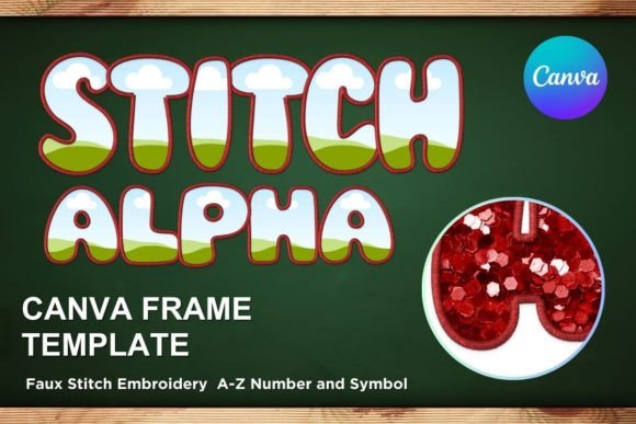 Faux Embroidery Canva Frame Letters 2 Review