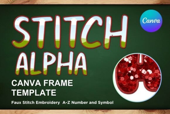 Faux Embroidery Canva Frame Letters_26: A Designer's Review