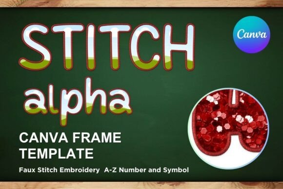 Faux Embroidery Canva Frame Letters_35 Review