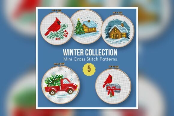 SET-Winter-01-05 Cross Stitch Pattern PDF