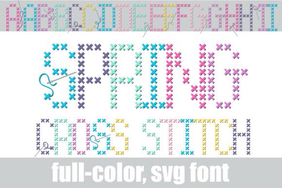 Spring Cross Stitch: A Charming Embroidery Font